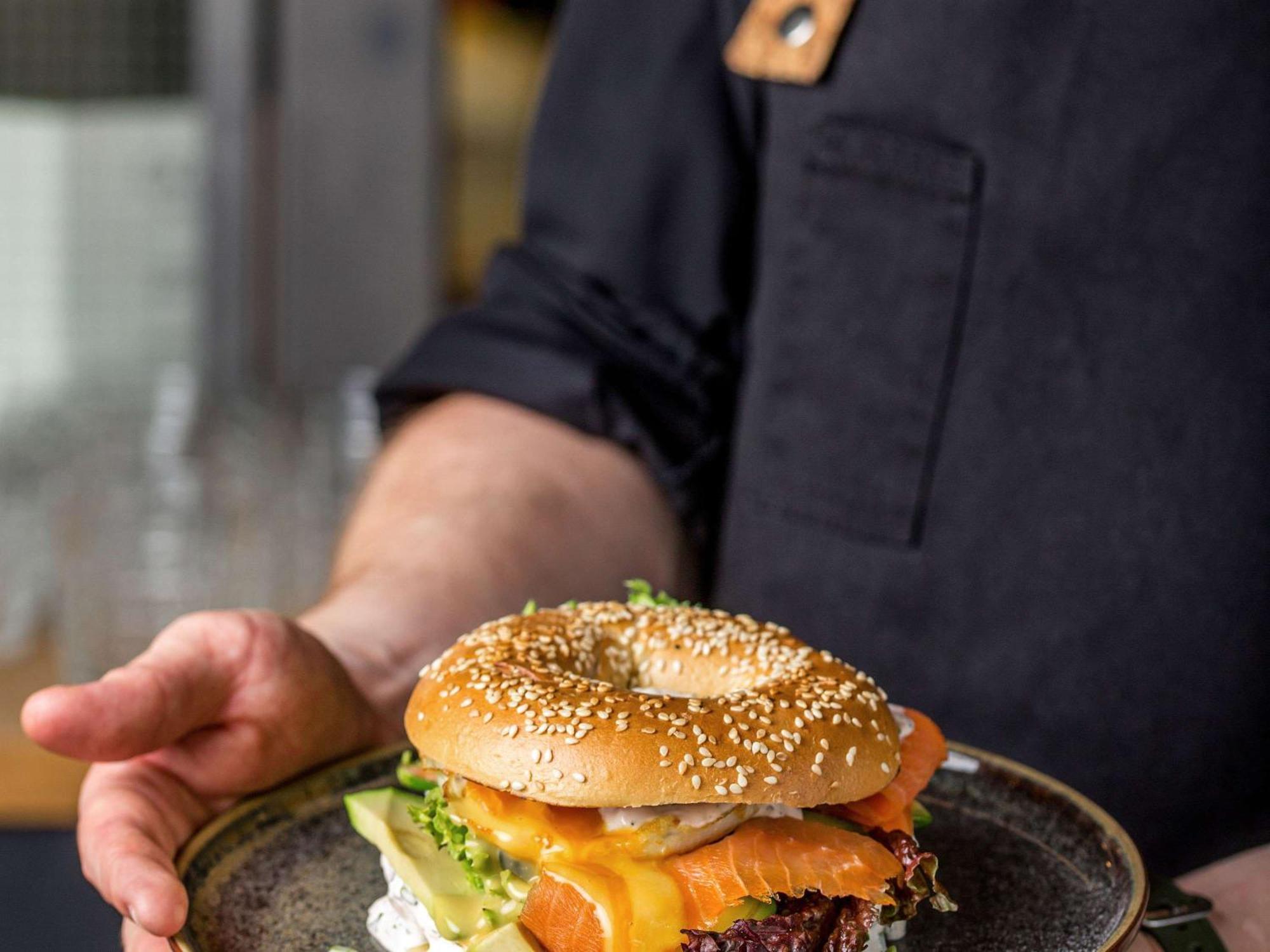 The Bridge Wroclaw - Mgallery Екстериор снимка A bagel with cream cheese and lox
